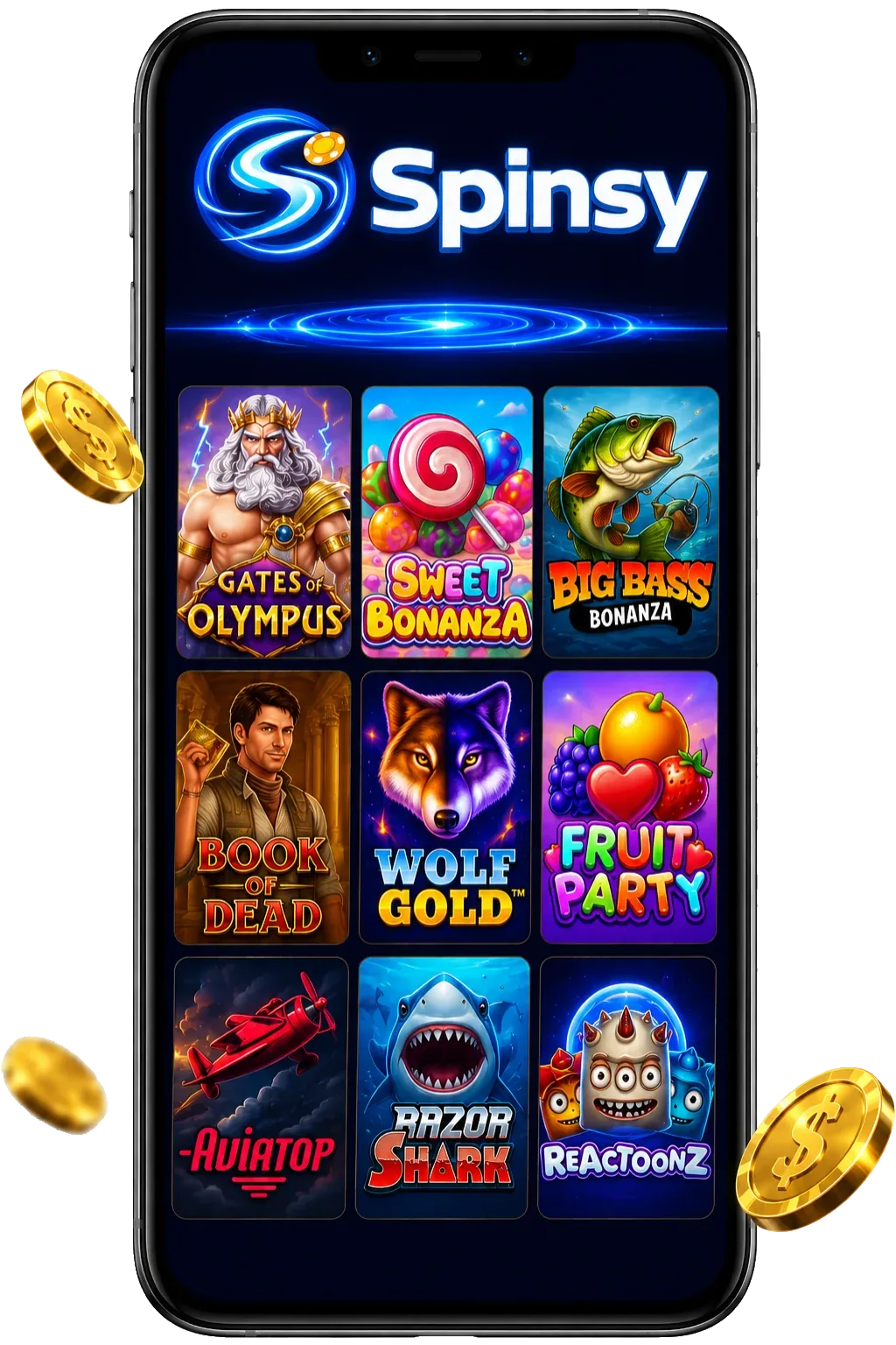 Spinsy Casino mobile casino